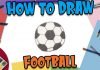 How to Draw easy Football step by step for Kids | Drawing Tutorials for Kids!