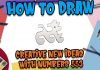 How to Draw easy Dog with Number 553 step by step for Kids | Simple Drawing Tutorials!