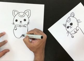 How to draw Chinese Lucky Cat easily & step by step | Fun Drawing with & Parikshet KidsFunLearnClub