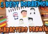 5 best Doraemon Characters Drawing videos for kids step by step | KidsFunLearnClub Drawing Tutorials