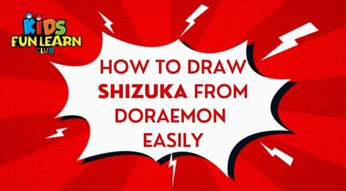 How to draw shizuka easy step by step