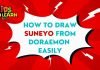 how to draw suneyo doraemon How to Draw Suneyo from Doraemon easily and step by step | Cartoon Drawing Tutorials for Kids