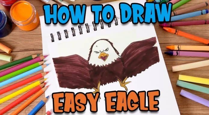 How to Draw easy Eagle step by step for Kids Drawing Tutorials for Kids!