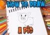 How to Draw easy Pig step by step for Kids| Drawing Tutorials for Kids!