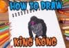 How to Draw easy King Kong step by step for Kids | Drawing Tutorials for Kids!