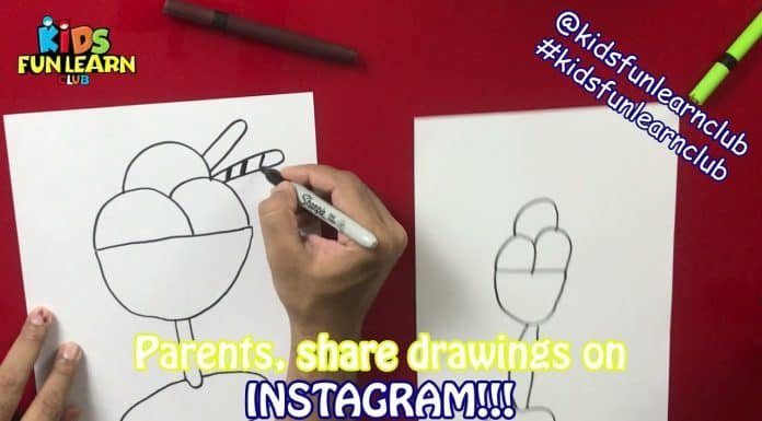 How to draw an Ice Cream