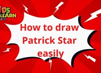 How to draw Patrick Star How to draw Patrick Star easily and step by step | Drawing Tutorials for Kids