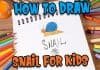 How to draw snail for kids step by step with Parikshet and Kids Fun Learn Club