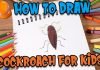 How to Draw Cockroach for kids with Parikshet and Kids Fun Learn Club