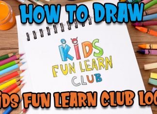 How to Draw Kids Fun Learn Club Logo with Parikshet