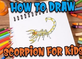 How to draw scorpion for kids by Parikshet and Kids Fun Learn Club