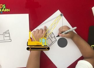 How to draw a ball Crane for kids easy step by step | Parikshet and Kids Fun Learn Club