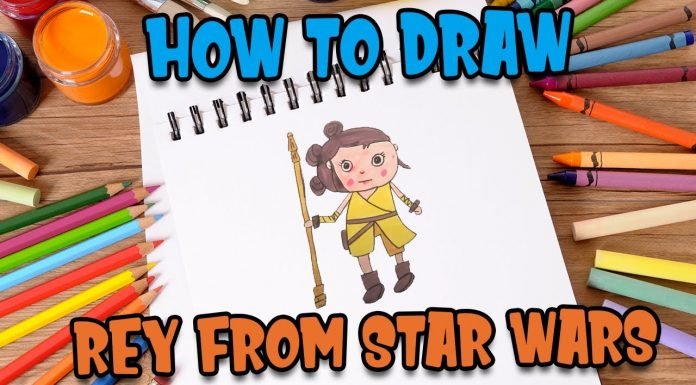 How to Draw Rey from Star Wars with Kids Fun Learn Club | Step by Step Drawings with Parikshet