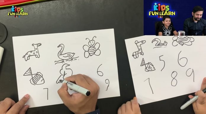 How to Draw easy Animals using Numbers 1-9 step by step for Kids | Simple Drawing Tutorials!