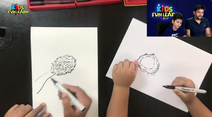 How to draw a Bird nest easily for kids step by step | Drawing Tutorial by KidsFunLearnClub
