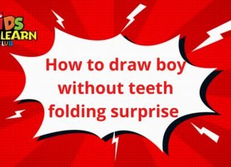 How to draw boy without teeth folding surprise easily How to draw boy without teeth folding surprise easily | Drawing Tutorials for Kids