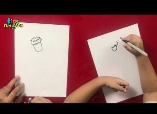How to Draw easy Daffodil step by step for Kids | Drawing Tutorials for Kids!