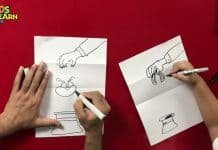 How to Draw easy Hat step by step for Kids| Folding Surprise!