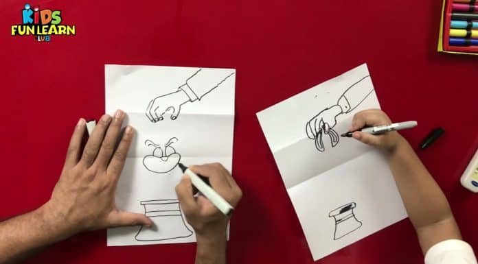 How to Draw easy Hat step by step for Kids| Folding Surprise!