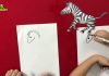 How to Draw easy Cartoon Zebra step by step for Kids | Drawing Tutorials for Kids!