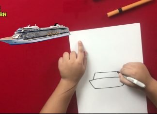 How to Draw easy Ship step by step for Kids | Drawing Tutorials for Kids!