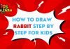 How to Draw easy Rabbit step by step for Kids| Drawing Tutorials for Kids!