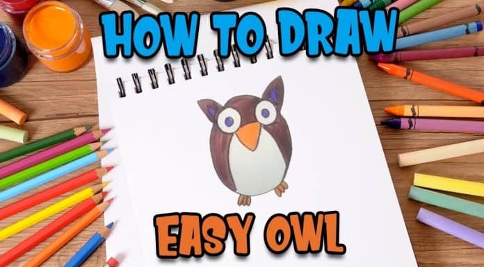 How to Draw easy Owl step by step for Kids| Drawing Tutorials for Kids!