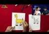 How to Draw easy Cartoon Giraffe step by step for Kids | Drawing Tutorials for Kids!
