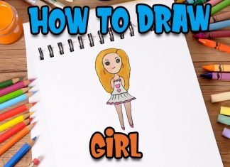 How to Draw easy Girl step by step for Kids| Drawing Tutorials for Kids!