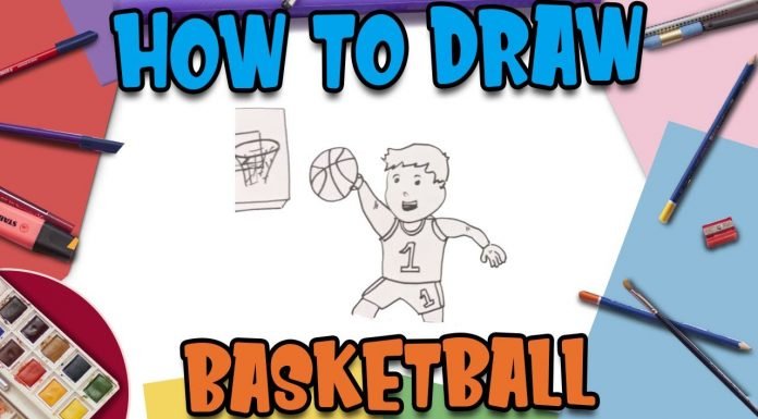 How to Draw easy Kid playing Basketball step by step for Kids | Drawing Tutorials for Kids! How to Draw easy Kid playing Basketball step by step for Kids