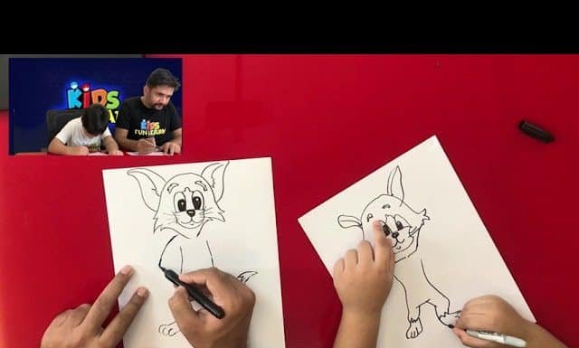 How to Draw easy Tom step by step for Kids | Drawing Tutorials for Kids!
