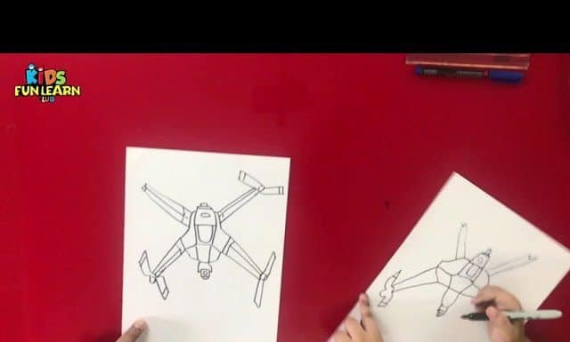 How to Draw easy Drone step by step for Kids | Drawing Tutorials for Kids!
