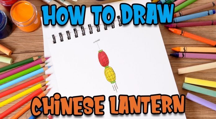 How to Draw easy Chinese Lantern step by step for Kids #shorts