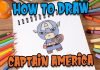 How to Draw easy Captain America step by step for Kids #shorts
