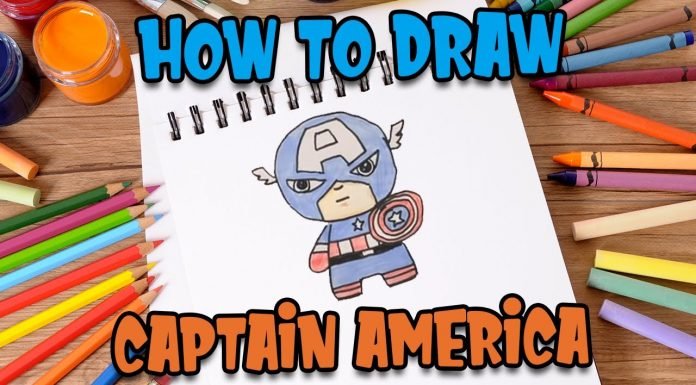 How to Draw easy Captain America step by step for Kids #shorts