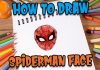 How to Draw easy Spiderman Face step by step for Kids #shorts