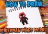 How to Draw easy Spiderman Miles Morales step by step for Kids #shorts