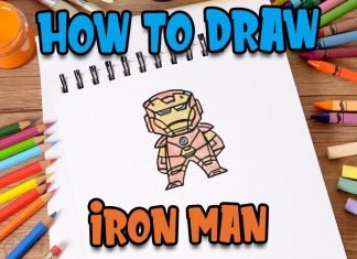 How to Draw easy Iron Man Face step by step for Kids #shorts