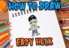 How to Draw easy Hulk Face step by step for Kids #shorts