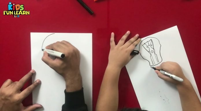 How to Draw easy Light Bulb step by step for Kids