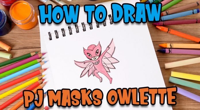 How to Draw easy PJ Masks Owlette step by step for Kids #shorts