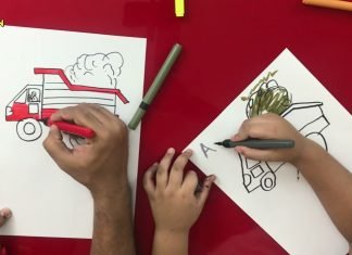 How to Draw easy Garbage Truck step by step for Kids | Drawing Tutorials for Kids!