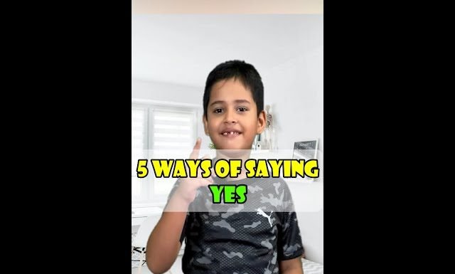 5 Ways of saying Yes #shorts