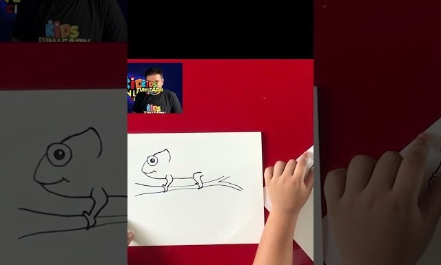 How To Draw Chameleon