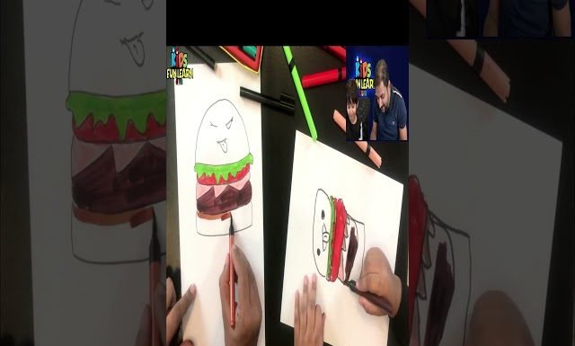 How To Draw Cheese Burger