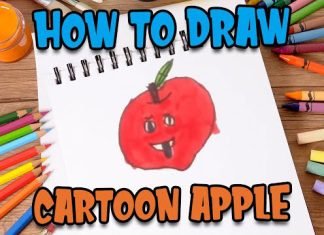 How to Draw easy Apple step by step for Kids #shorts