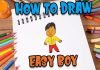 How to Draw easy Boy step by step for Kids #shorts