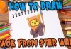 How to Draw easy Ewok step by step for Kids #shorts