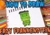 How to Draw easy Frankenstein step by step for Kids #shorts