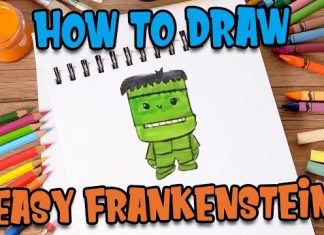 How to Draw easy Frankenstein step by step for Kids #shorts